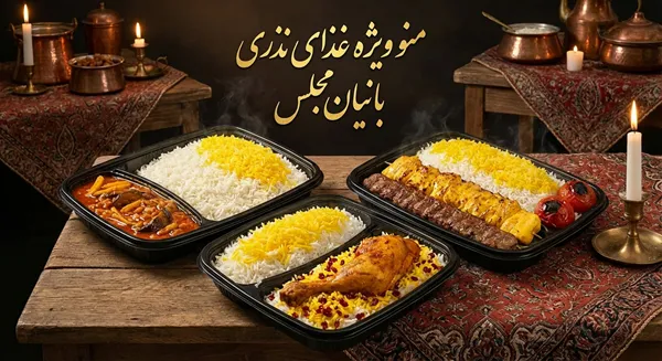 منو ویژه غذای نذری بانیان مجلس